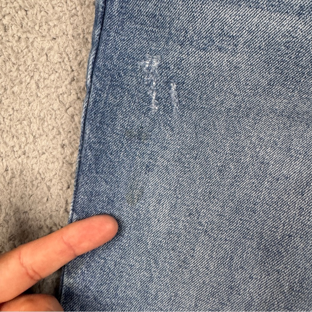 We The Free Jeans Womens 26 Med Wash High Rise Split Hem Full Length 70s Bootcut - Picture 11 of 16